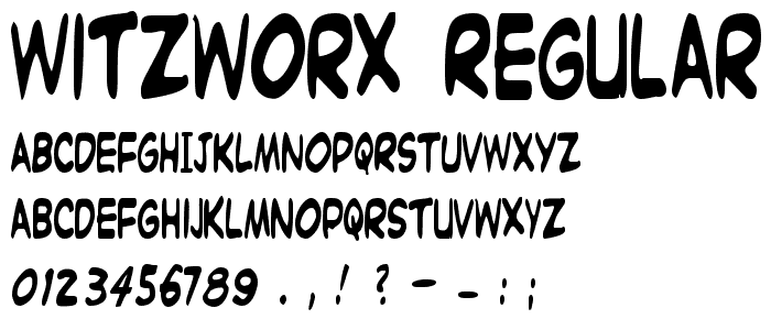 Witzworx Regular font